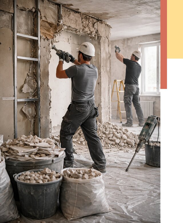 Демонтажные работы в Чите от 2795 руб. — услуги и цена под ключ | ОТДЕЛОЧНИК-Чта