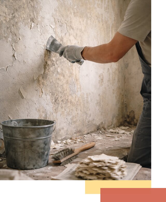 Удаление старой краски со стен в Чите качественно и быстро