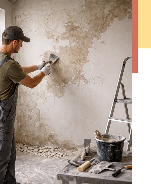 Снятие старой шпаклевки в Чите от 1915 руб. — быстро и недорого | ОТДЕЛОЧНИК-Чта