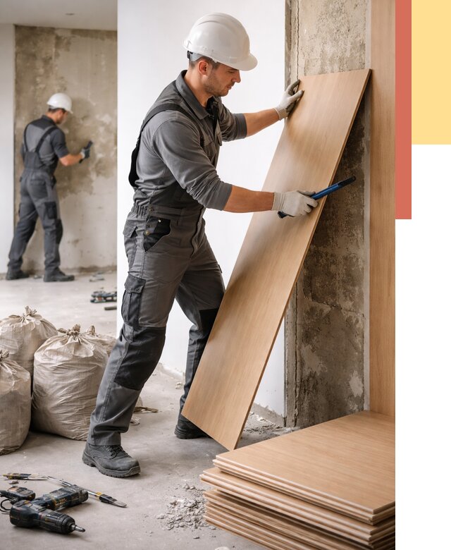 Демонтаж стеновых панелей в Чите от 3623 руб. за м² быстро и недорого | ОТДЕЛОЧНИК-Чта