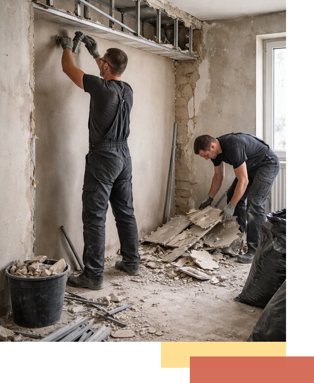 Демонтаж короба из гипсокартона в Чите быстро и аккуратно