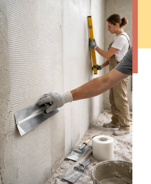 Армирование стен стеклосеткой в Чите от 3312 руб. под ключ | ОТДЕЛОЧНИК-Чта