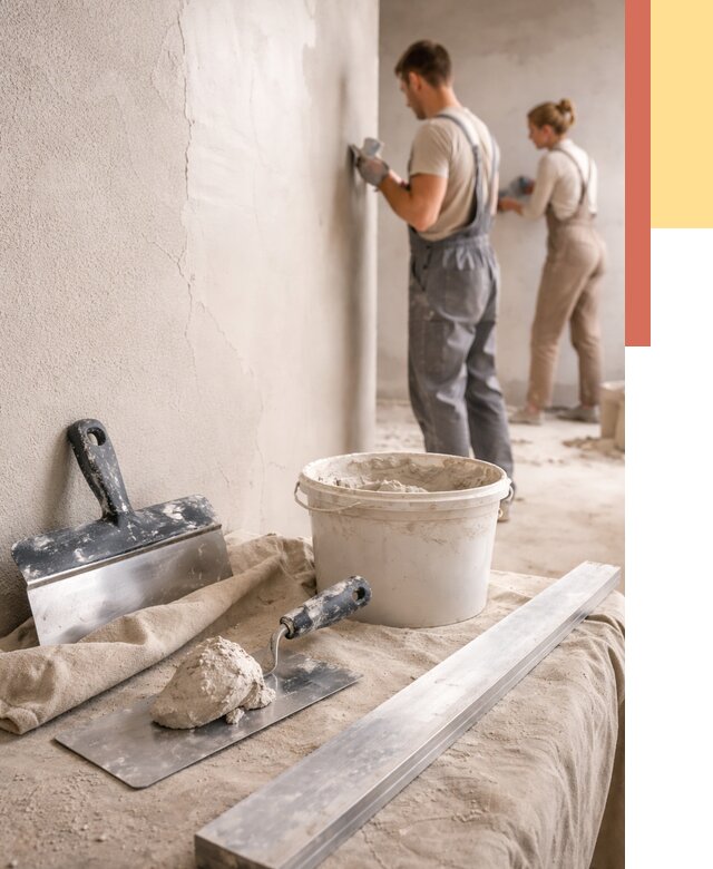 Штукатурка стен гипсовая в Чите от 4658 руб/м2 — быстро и недорого | ОТДЕЛОЧНИК-Чта