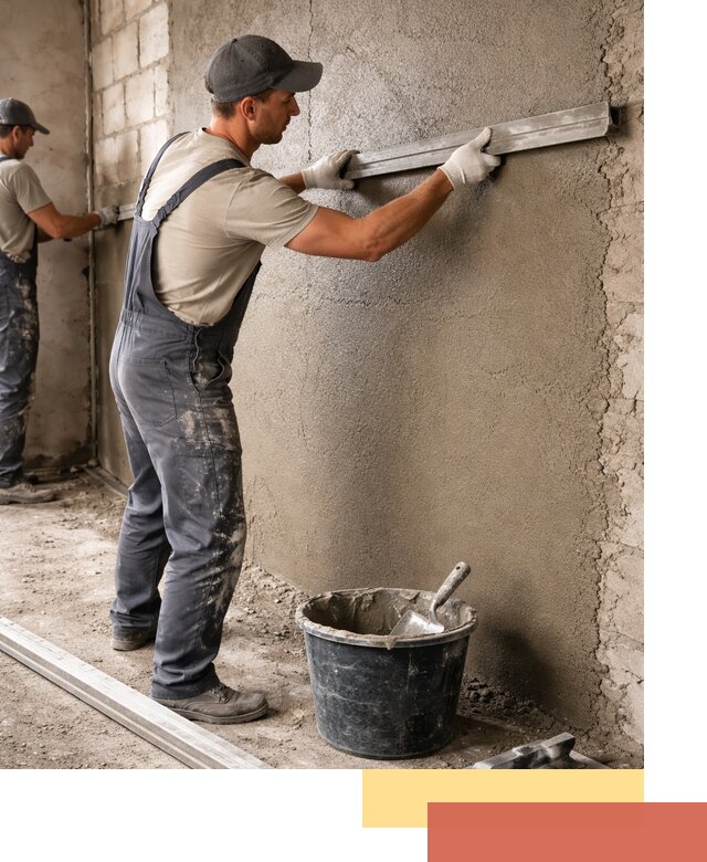Штукатурка стен цементно-песчаная в Чите профессионально
