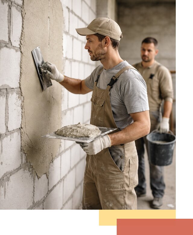 Штукатурка стен из газобетона в Чите под ключ