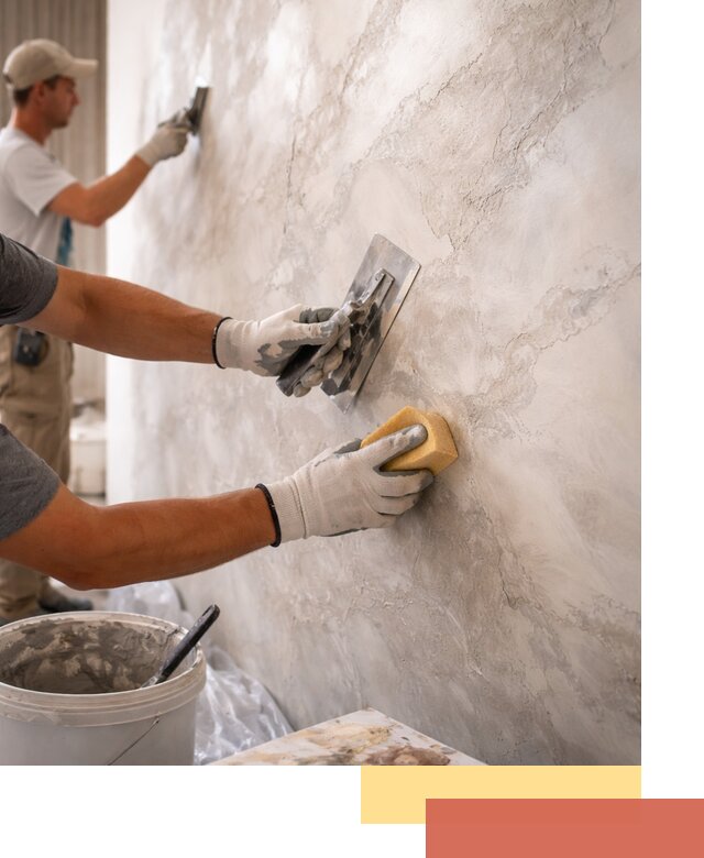 Декоративная штукатурка под мрамор в Чите для стен и потолков