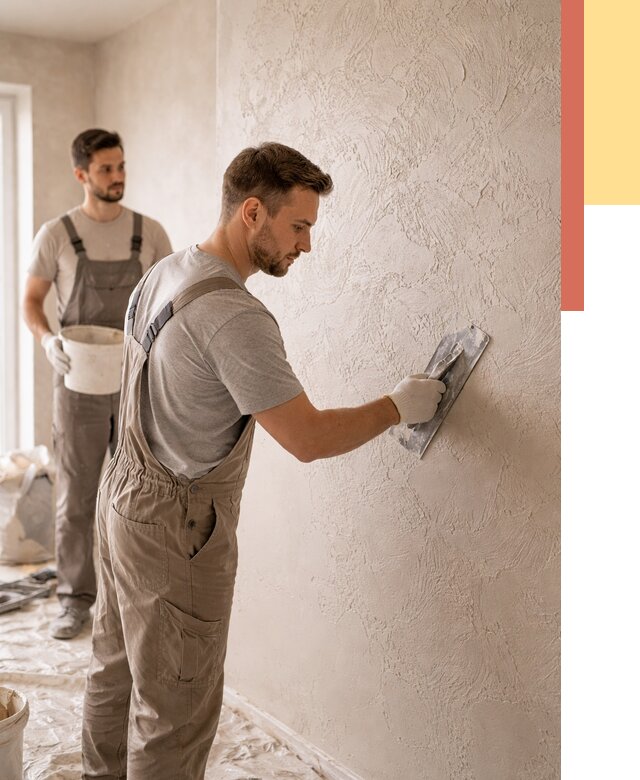 Фактурная штукатурка стен в Чите от 4347 руб./м² — заказать под ключ | ОТДЕЛОЧНИК-Чта