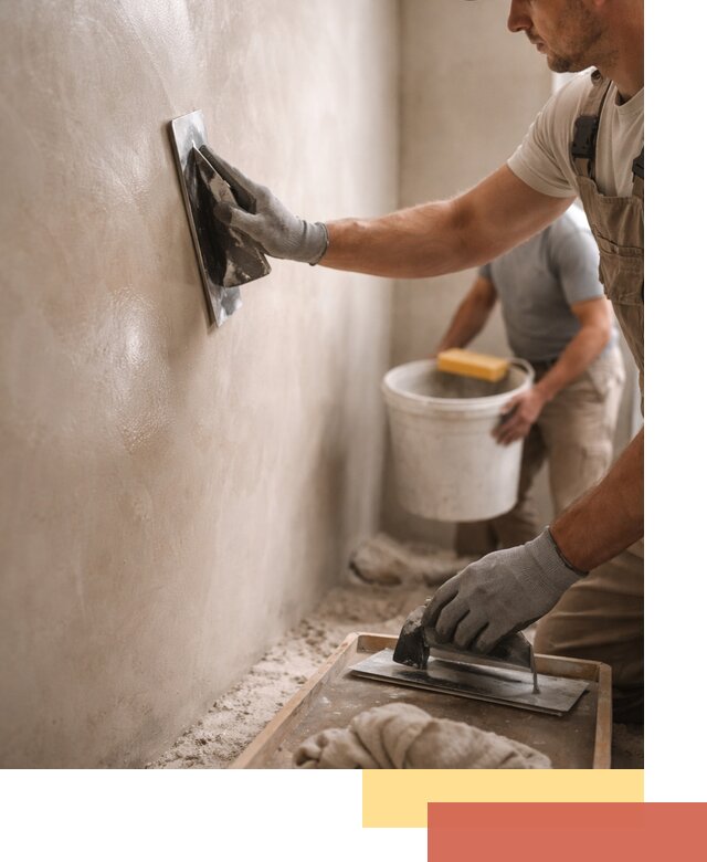 Нанесение марокканской штукатурки таделакт в Чите