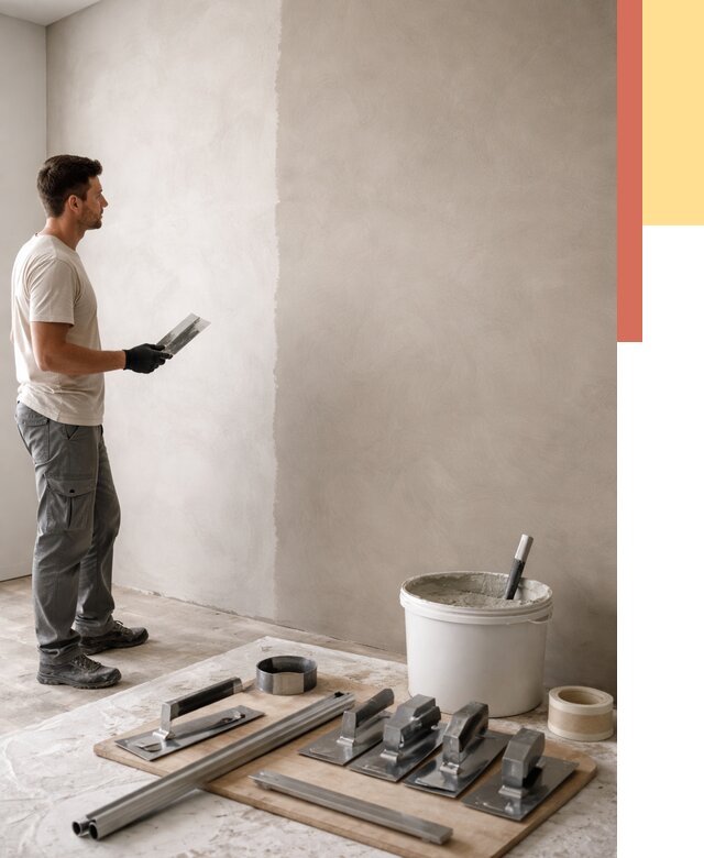 Нанесение микроцемента на стены в Чите от 3312 руб./м2 под ключ | ОТДЕЛОЧНИК-Чта