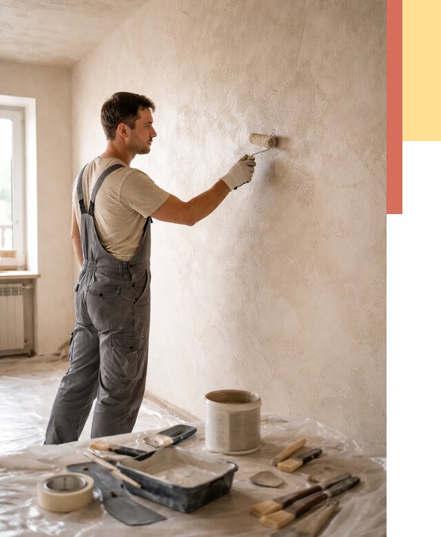 Нанесение лессирующей краски по декоративке в Чите от 1811 руб. | ОТДЕЛОЧНИК-Чта