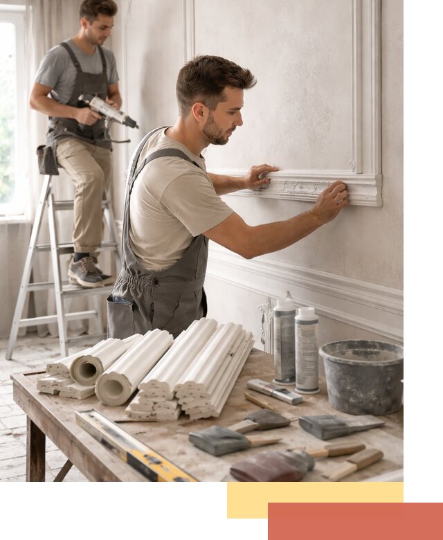 Монтаж лепнины на стены в Чите профессионально и качественно