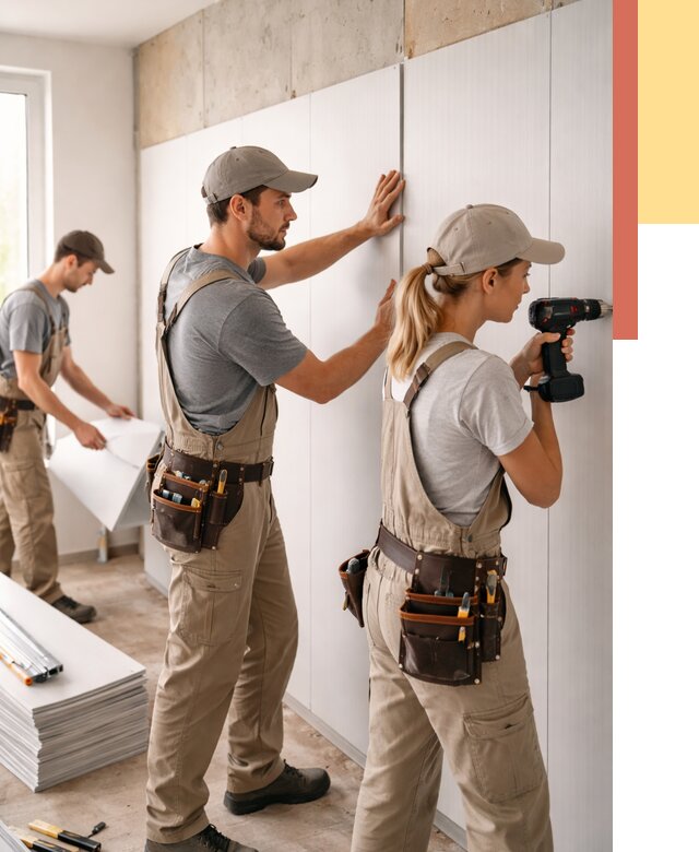 Монтаж ПВХ панелей на стены в Чите от 466 руб/м2 — быстро и недорого | ОТДЕЛОЧНИК-Чта