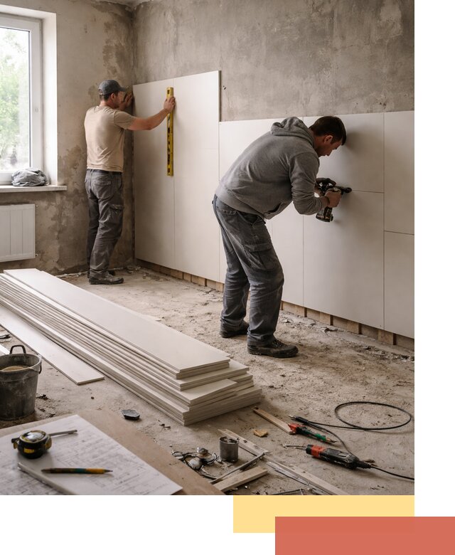 Монтаж ПВХ панелей на стены в Чите качественно и быстро