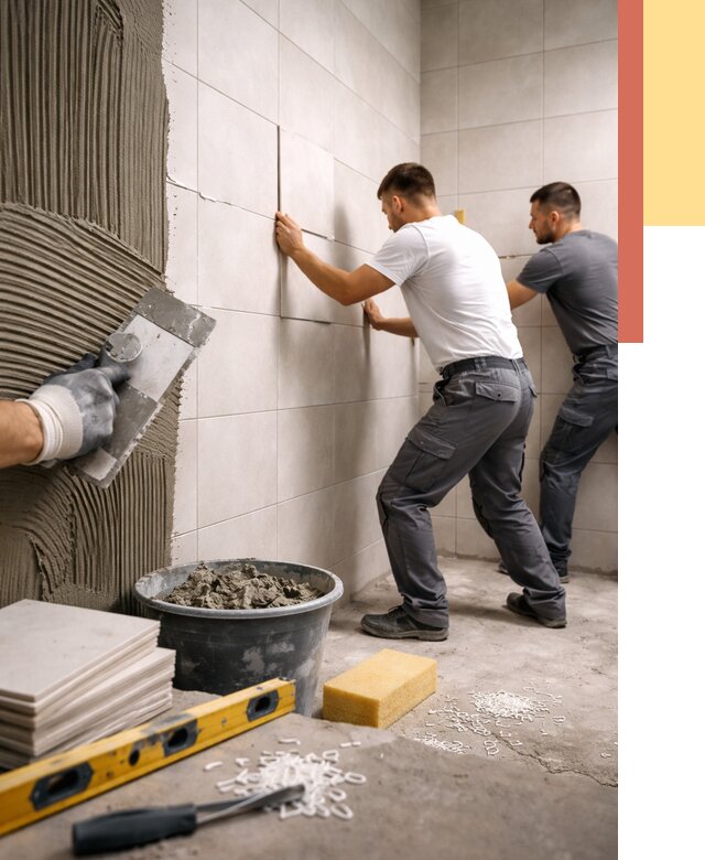 Укладка плитки на стены в Чите от 880 руб. — качественно и недорого | ОТДЕЛОЧНИК-Чта