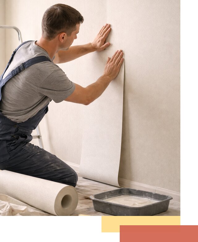 Поклейка флизелиновых обоев в Чите качественно и быстро