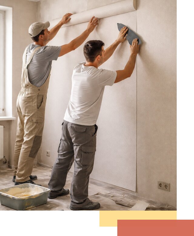 Поклейка виниловых обоев в Чите профессионально и качественно