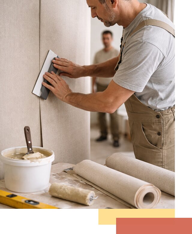 Поклейка текстильных обоев в Чите профессионально и аккуратно