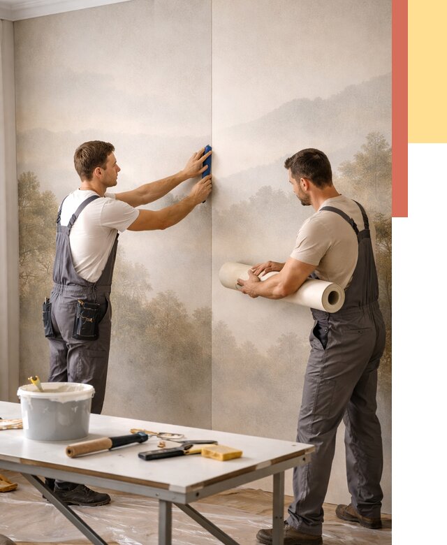 Поклейка фотообоев в Чите от 8798 руб/м² — быстро и недорого | ОТДЕЛОЧНИК-Чта