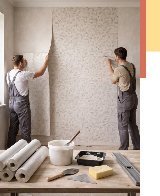 Поклейка обоев с подбором рисунка в Чите от 3623 руб. | ОТДЕЛОЧНИК-Чта - быстро и недорого