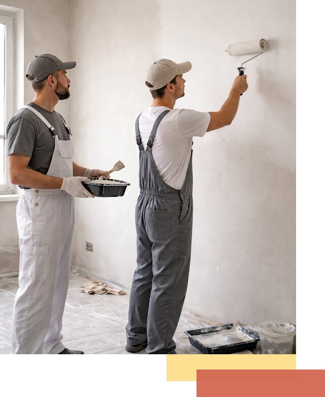 Покраска стен водоэмульсионной краской в Чите