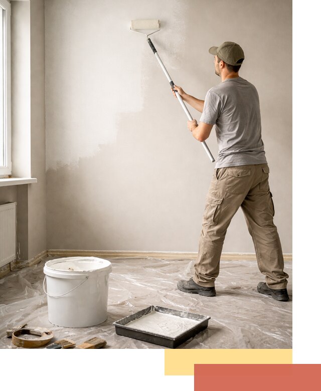 Покраска стен латексной краской в Чите качественно и быстро