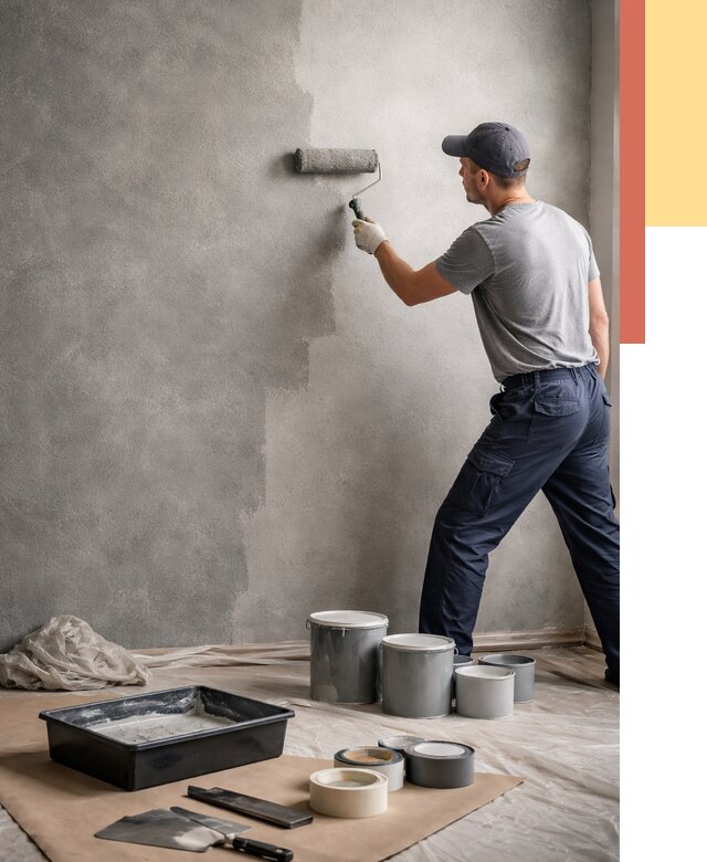 Покраска стен под бетон в Чите от 673 руб. за м2 — быстро и недорого | ОТДЕЛОЧНИК-Чта