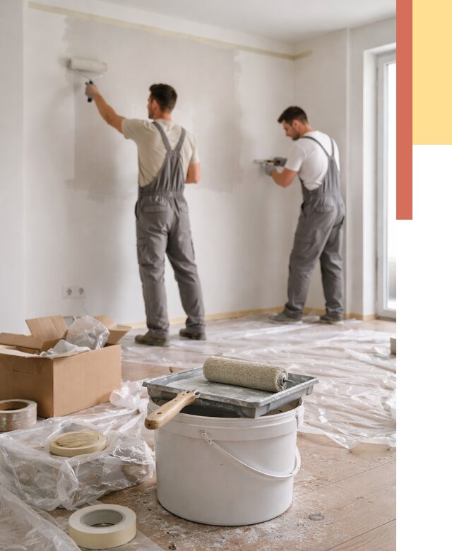 Покраска стен в квартире в Чите от 2588 руб/м2 — быстро и недорого | ОТДЕЛОЧНИК-Чта