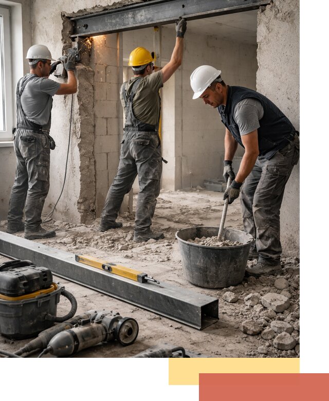 Создание проемов в стенах и несущих конструкциях в Чите