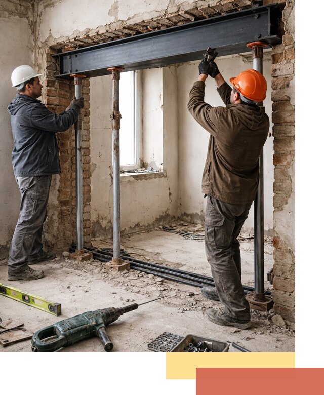 Усиление проема в стене в Чите для расширения и безопасности