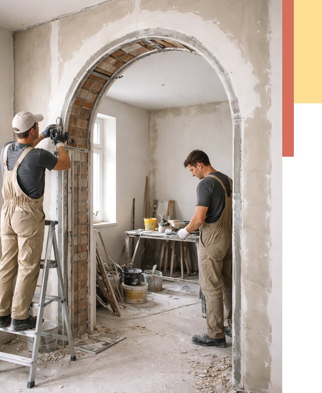 Устройство арочного проема в Чите от 9833 руб. под ключ — быстро и недорого | ОТДЕЛОЧНИК-Чта