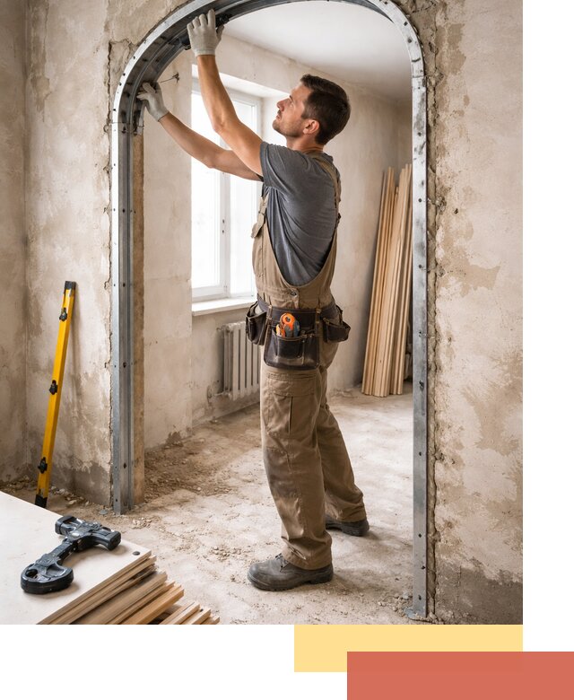 Устройство арочного проема в Чите под ключ