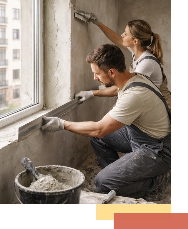 Штукатурка откосов дверей и окон профессионально в Чите