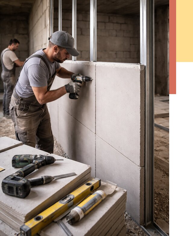 Кладка влагостойких перегородок ПГП в Чите от 1242 руб. под ключ | ОТДЕЛОЧНИК-Чта