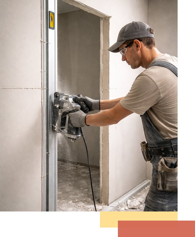 Устройство дверного проема в перегородке в Чите