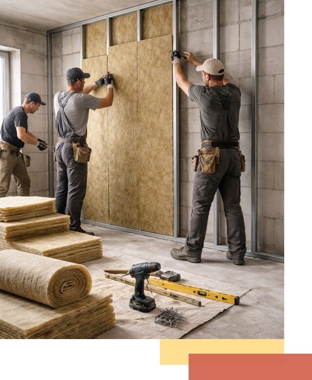 Шумоизоляция перегородок из блоков в Чите — монтаж и защита шумоизоляцией