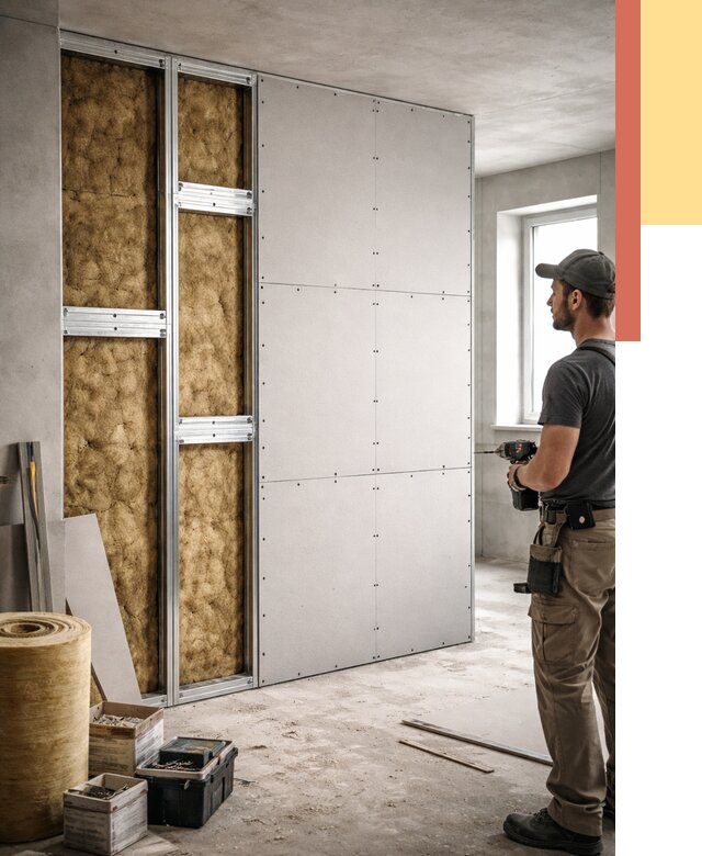 Усиленная перегородка под навеску в Чите от 13248 руб. — монтаж под ключ | ОТДЕЛОЧНИК-Чта