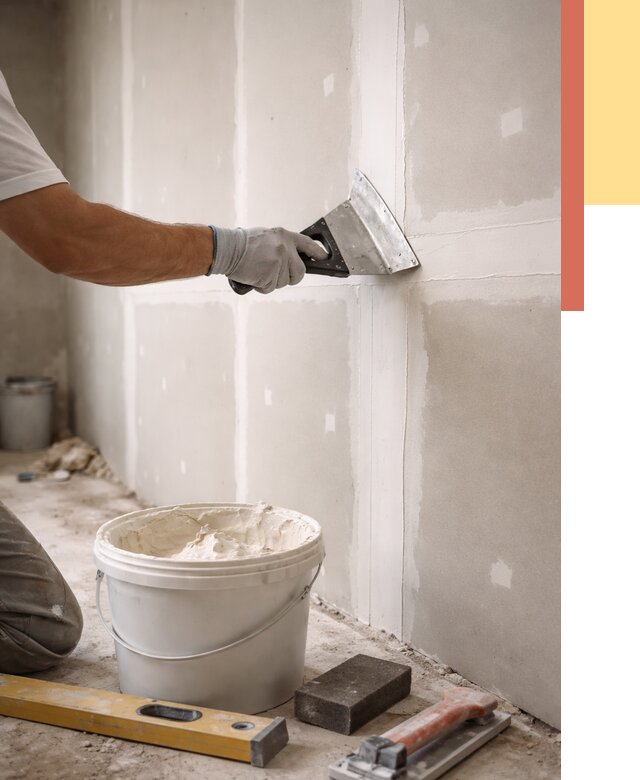 Шпаклевка перегородок из гипсокартона в Чите от 2588 руб. — услуги ОТДЕЛОЧНИК-Чта