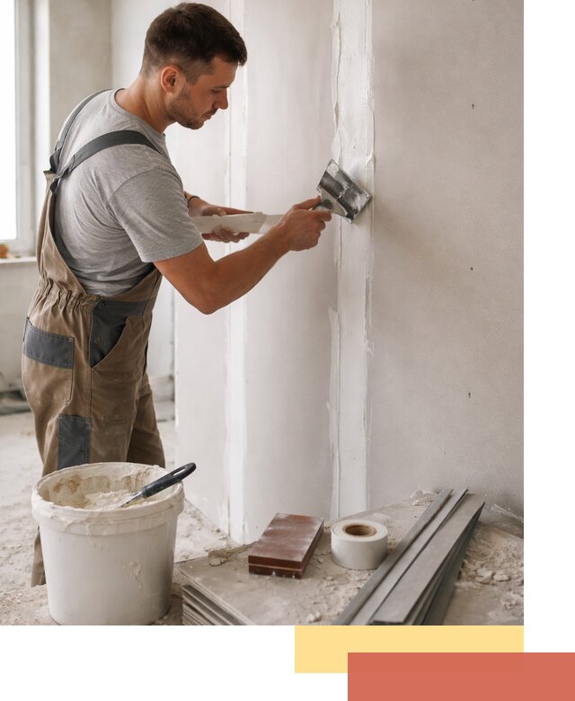 Шпаклевка перегородок из гипсокартона в Чите качественно и быстро