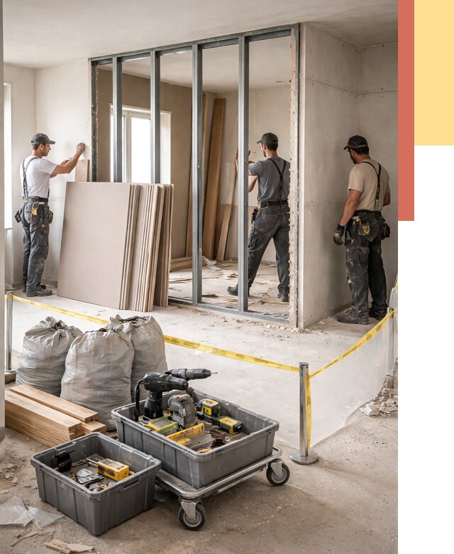 Перенос гипсокартонной перегородки в Чите под ключ от 4658 руб. | Демонтаж и монтаж – ОТДЕЛОЧНИК-Чта