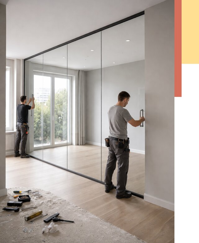 Изготовление стеклянных перегородок в Чите от 12782 руб. под ключ | ОТДЕЛОЧНИК-Чта