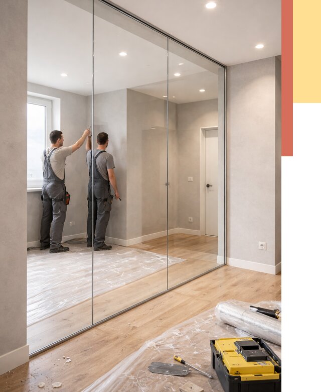 Безрамные стеклянные перегородки в Чите — монтаж от 9833 руб. | ОТДЕЛОЧНИК-Чта