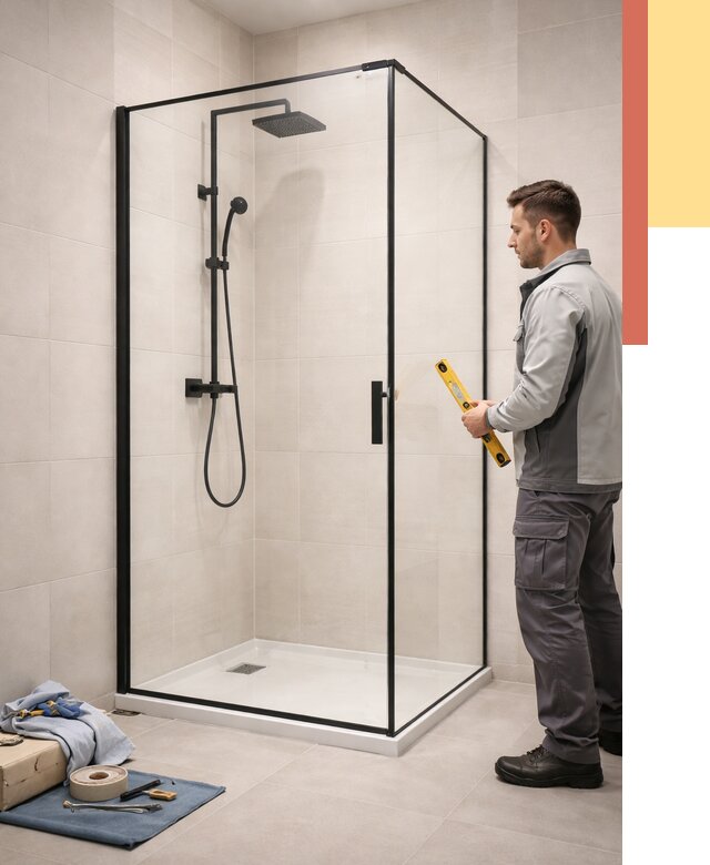 Стеклянные перегородки для душа в Чите от 12938 руб. | Монтаж под ключ — ОТДЕЛОЧНИК-Чта