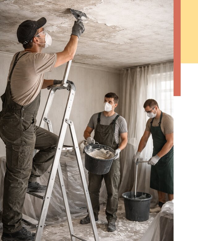 Удаление побелки с потолка в Чите от 2588 руб. быстро и недорого | ОТДЕЛОЧНИК-Чта