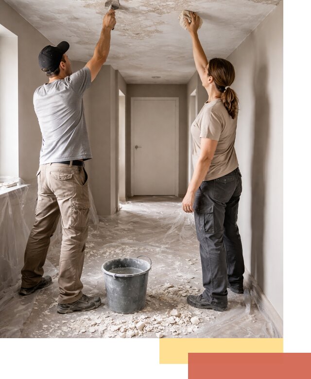 Удаление побелки с потолка в Чите — быстро и аккуратно