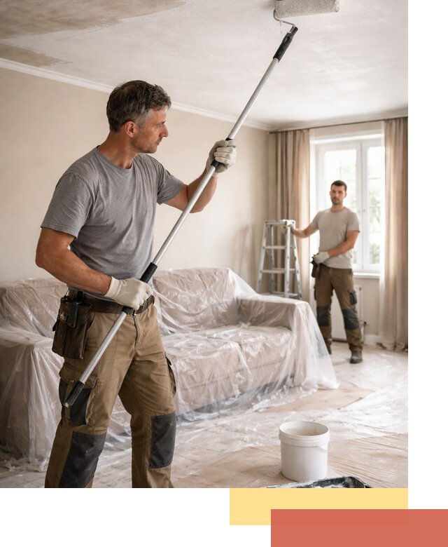 Грунтовка потолка в Чите — подготовка под покраску и отделку