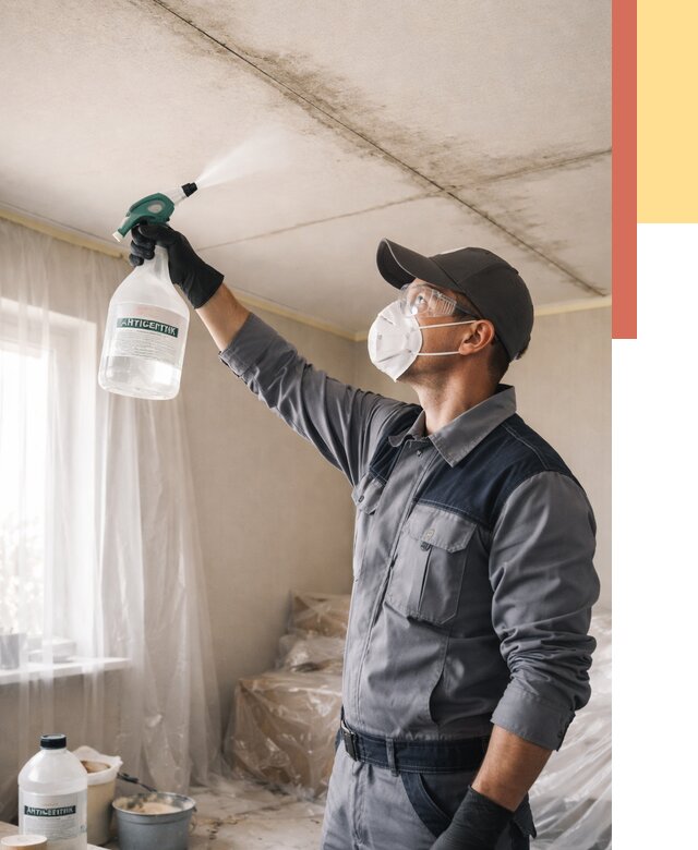 Антисептическая обработка потолка в Чите от 2588 руб. | ОТДЕЛОЧНИК-Чта