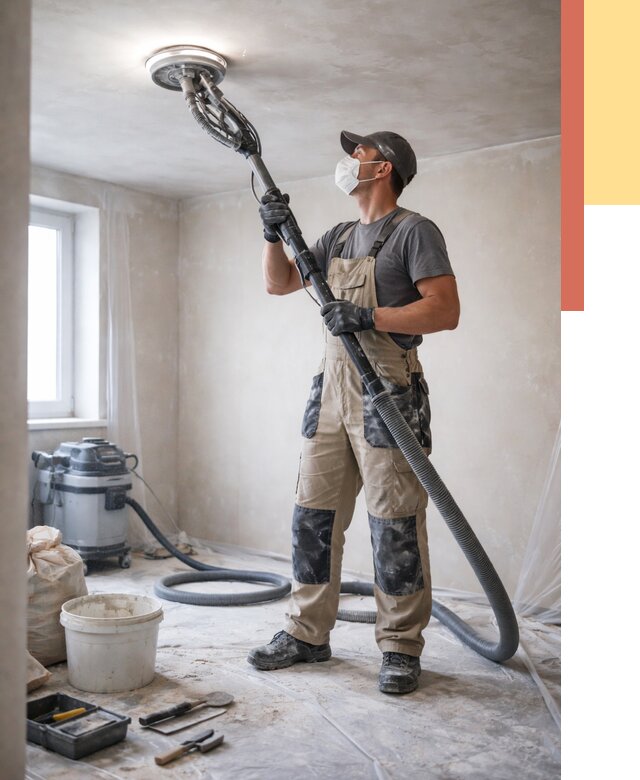 Шлифовка потолка в Чите от 3623 руб. — услуги шлифования потолка | ОТДЕЛОЧНИК-Чта