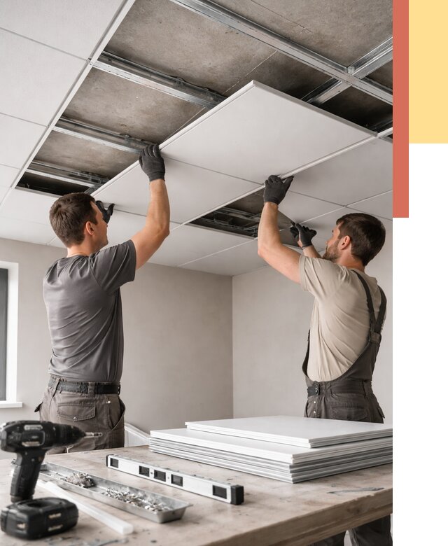 Монтаж кассетного потолка в Чите от 4658 руб/м2 — установка и сборка | ОТДЕЛОЧНИК-Чта