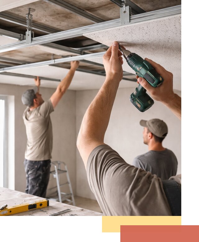 Монтаж акустического потолка в Чите под ключ