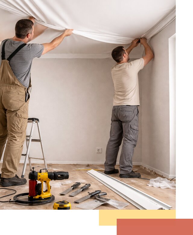 Монтаж ПВХ натяжного потолка в Чите качественно и быстро